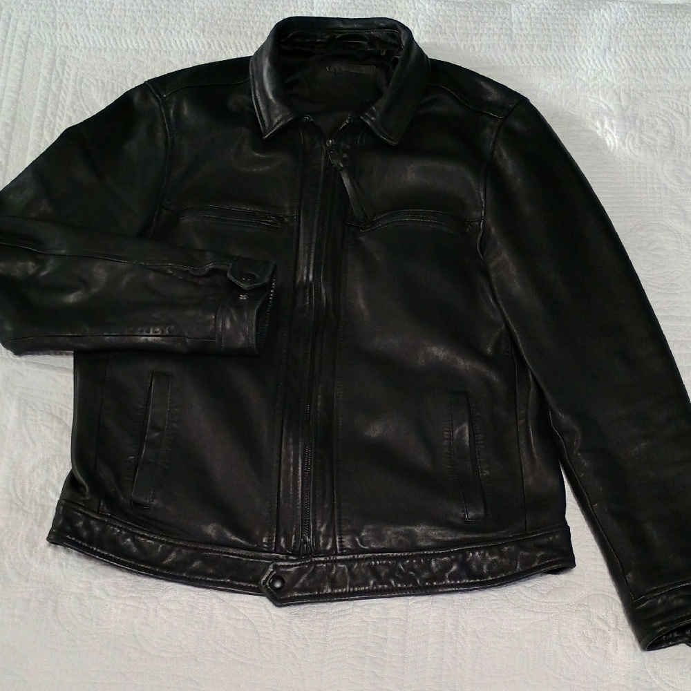 All Saints Black Lightweight Shirt Jacket
